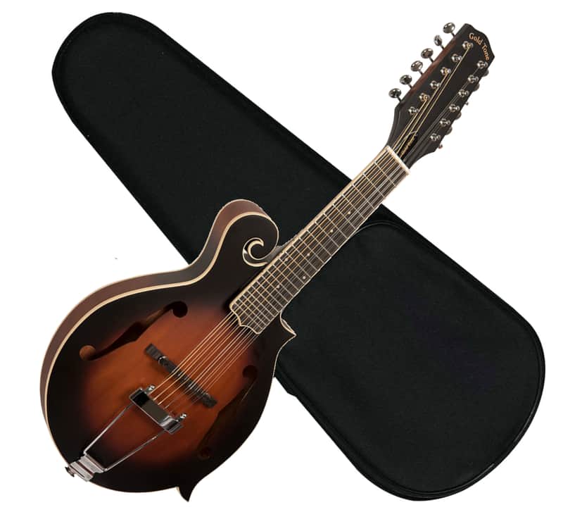 GOLD TONE F-12 F-style 12-string acoustic electric mandolin GUITAR new w/ CASE image 1