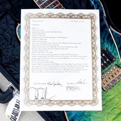 2025 Paul Reed Smith Private Stock P24 Custom 24 Piezo Laguna Dragon’s Breath, Mint w/ Case, COA, Tags image 20