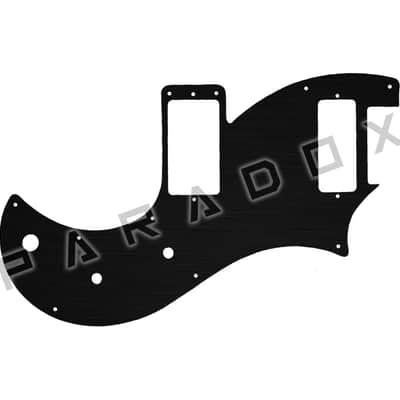Custom Pickguard For 2020 - 2024 Made in America PRS S2 Vela Type-D Single-coil - Simulated Black Anodized Thin .060"