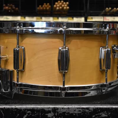 Vintage 70's Tama Re-Ring Superstar 9606 KG 6.5 x 14 King Beat Birch Snare Drum in Natural Maple Finish image 5