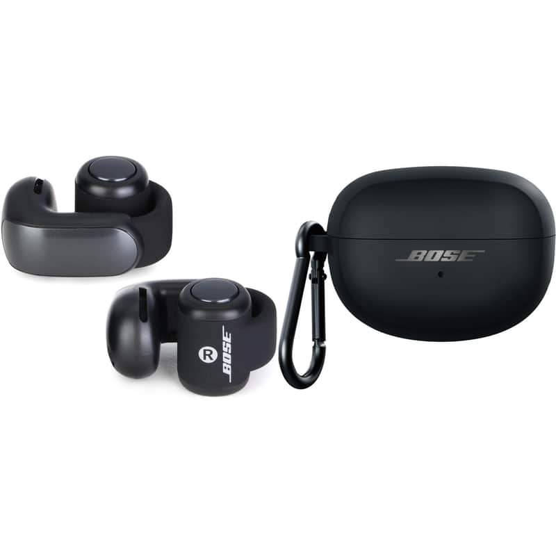 Bose Ultra Open Earbuds and Silicone Case Cover - Black image 1