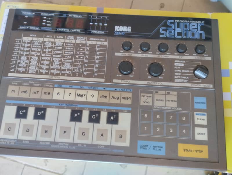Korg Korg PSS-50 Programmable Super Section Synthesizer / Drum Machine 1984 - Grey image 1