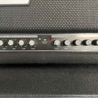 Crate GX-130C 130w head w/matching GS-412SS 200w 4x12 cabinet, 1994 black ozite halfstack, Made in USA *OSDM HOLY GRAIL* image 5