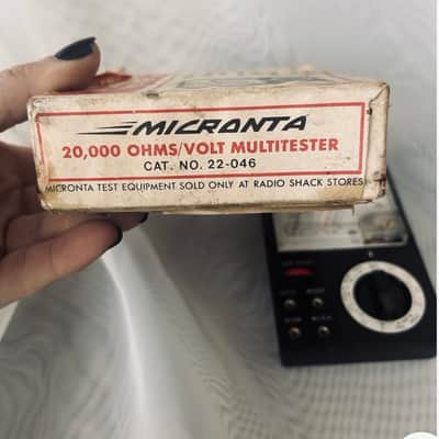 Vintage Micronta 22-046 Analog Multimeter Volt Ohm Meter VOM Radio Shack Japan image 4