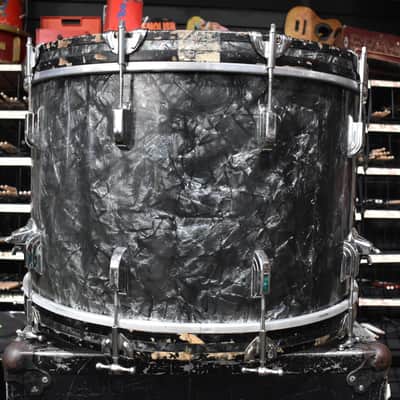 Vintage Slingerland Leedy 14" x 22" Bass Drum in Black Diamond Pearl image 4