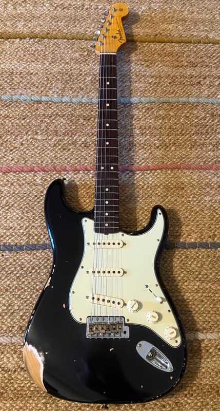 Fender Custom Shop Limited Edition '63 Stratocaster 2023 - Heavy Relic Black image 1