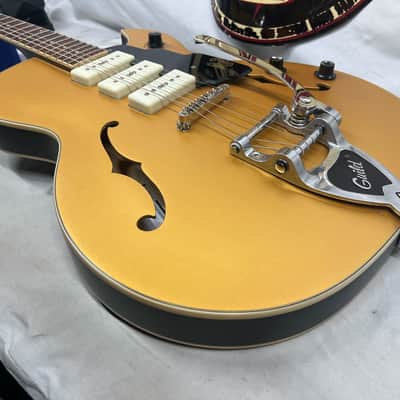 Guild SF-1 Starfire 1 Jet 90 Semi-Hollow Body Electric Guitar - Satin Gold image 19