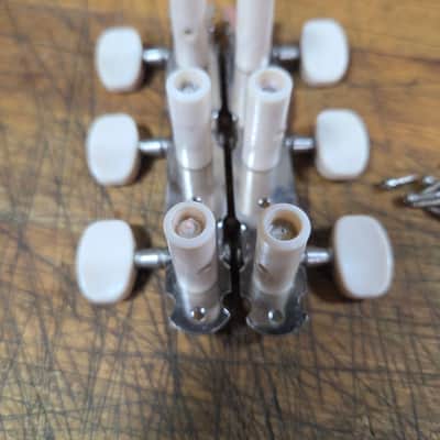 Vintage RARE 1970's 3x3 Open Back Classical Guitar Tuners Original Installation Screws Luthier Parts #5 image 6