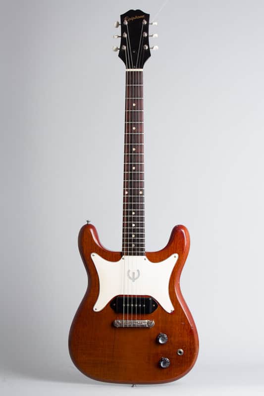 Epiphone  Coronet SB-533 Solid Body Electric Guitar (1963), ser. #107934, tweed hard shell case. image 1