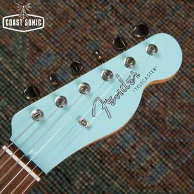 2023 Fender FSR Hybrid II Telecaster Daphne Blue w/ Matching Headstock Made in Japan image 11