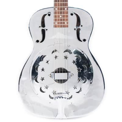 Dobro Duolian Nickle Plated Palm Tree, Sun & Moon Owned By Billie Joe Armstrong Of Green Day image 2