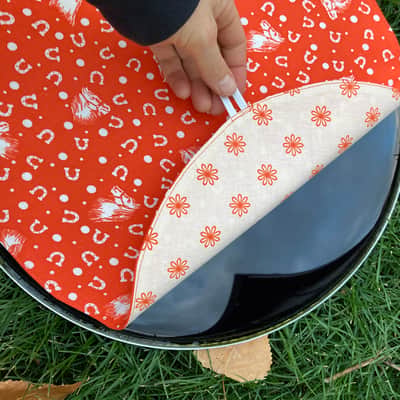 15" reversible partial mute - funk cover - dampener - compare to Drum Tortillas image 2