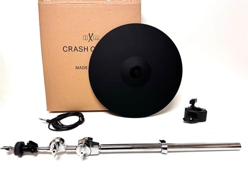 HXM 15” Dual Zone Black Electronic Cymbal w Arm for Roland Alesis Lemon Kit image 1