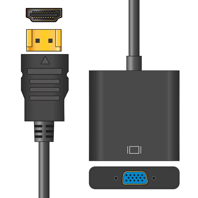 Avlink Adaptor Lead HDMI Plug to VGA Socket image 1
