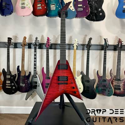 Jackson USA Custom Shop Special Edition Randy Rhoads Electric Guitar w/ Case-Trans Red Burst image 2