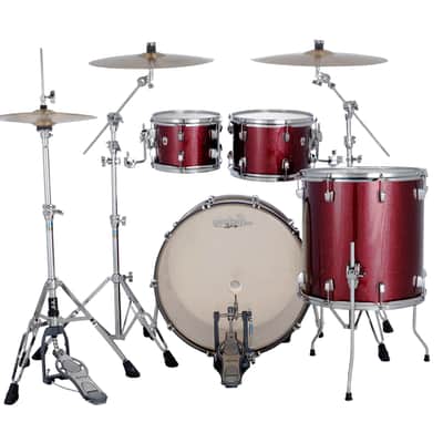 Ludwig *Pre-Order* NeuSonic Merlot Super Sparkle MOD2 Drums 14x22_16x16_8x12_7x10 Shell Pack Special Order Authorized Dealer image 3