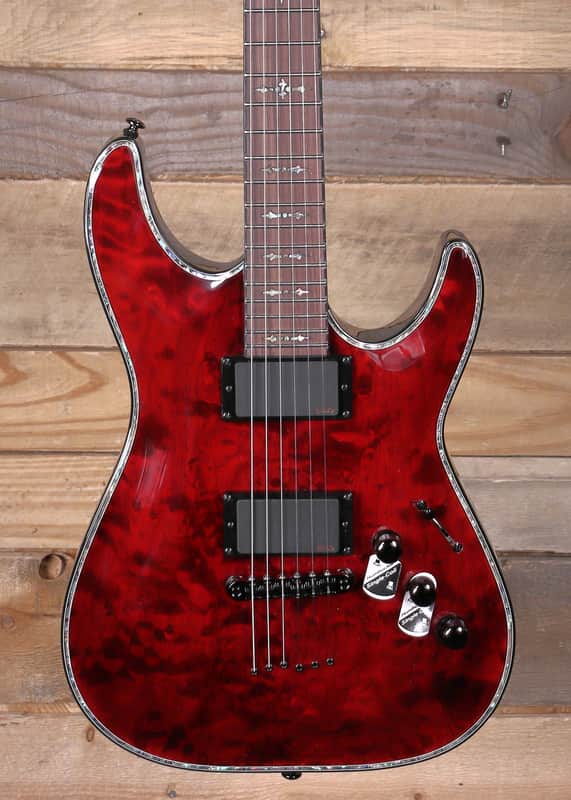 Schecter Hellraiser C-1 Electric Guitar Black Cherry image 1
