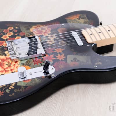2011 Fender Telecaster Black Floral TL69-SPL Non-Catalog Limited Edition, Near-Mint w/ Case, Japan MIJ image 6