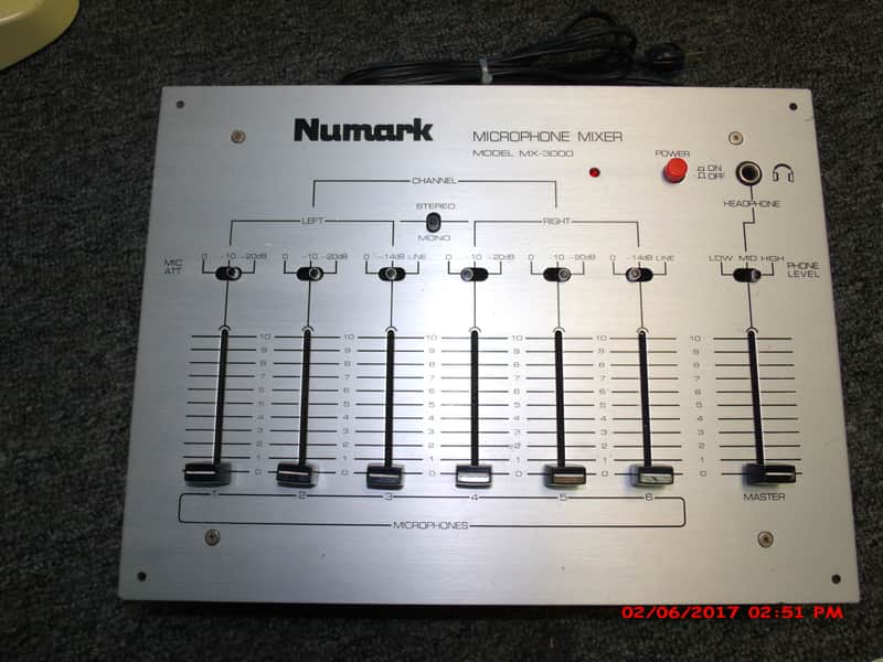 Numark Microphone Mixer MX-3000 Used image 1