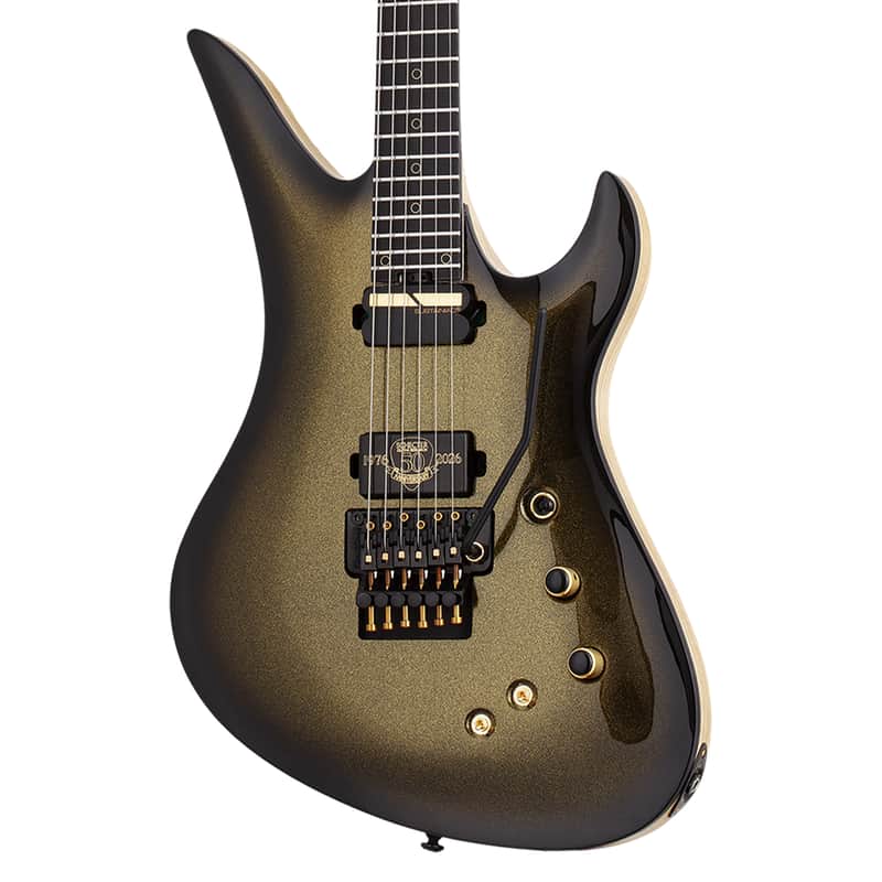 Schecter Avenger FR-S 50th Anniversary Electric Guitar - Gold Burst image 1