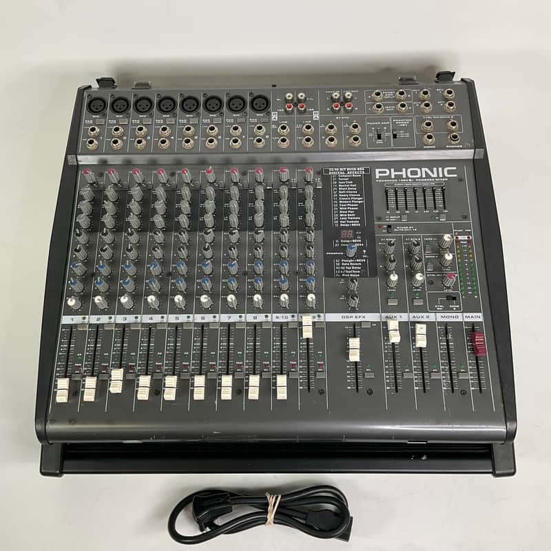 Phonic Powerpod 1860 Plus Powered Mixer 12 Channel Tested Works image 1