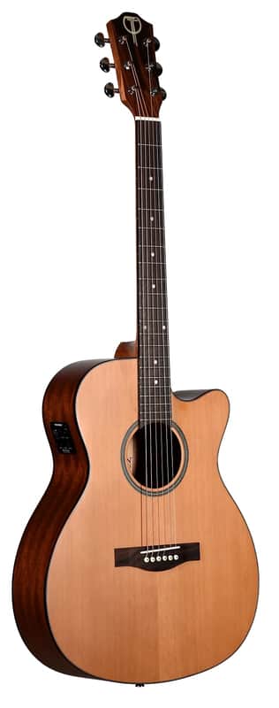 Teton STG105CENT 105 Series Grand Concert Solid Cedar Top Mahogany Neck 6-String Acoustic-Electric Guitar w/Hard Case image 1