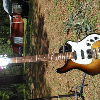 Awesome & Rare Custom Shop Washburn WM3 Swamp Ash Sunburst Electric Guitar image 5
