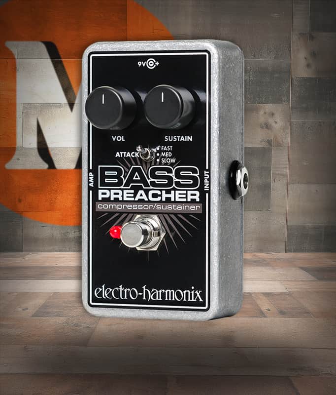Electro-Harmonix Bass Preacher Compressor/Sustainer Pedal (BASS PREACHER) image 1