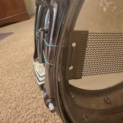 Ludwig LM400 5x14 Supraphonic Snare Drum 1967 - Chrome image 12