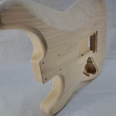 Unfinished Poplar HxH guitar body - fits Fender Strat Stratocaster neck Floyd Rose J2428 image 8