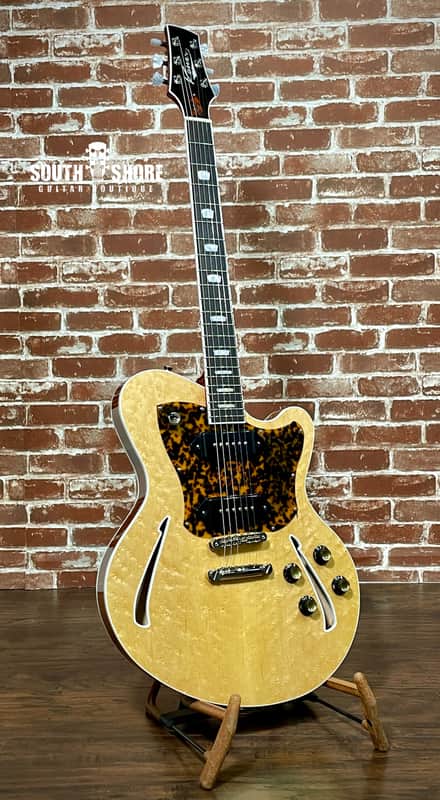 Kauer Guitars Super Chief, Natural Birdseye Maple Top, 2 P-90's, 6lbs 14oz NEW (Authorized Dealer) image 1
