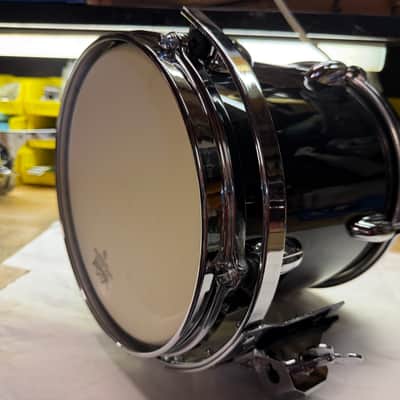 Slingerland Nashville Studio king 90s Gloss black wrap 10x10 tom Nice Cond! image 21