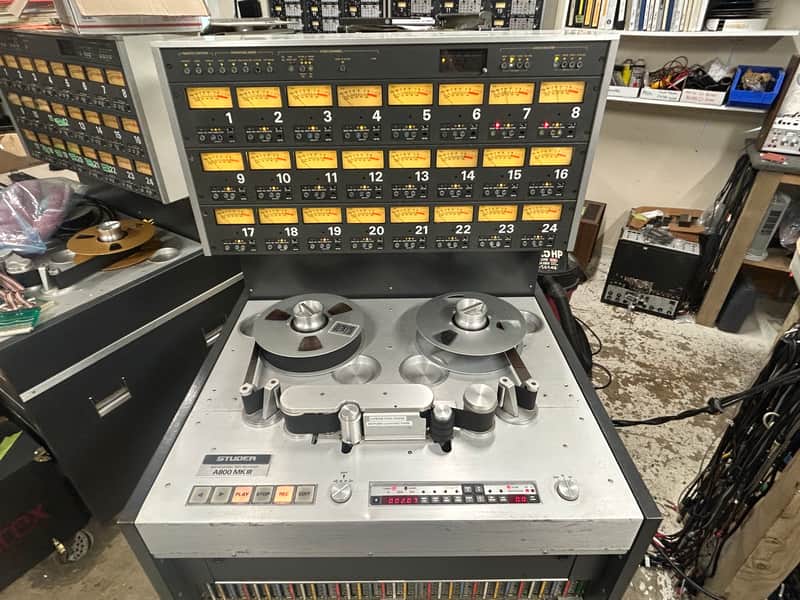 Studer A800MK III 2" 24 track reel to reel tape deck. RESTORED! image 1