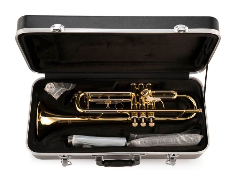 Belsona by Pearl 200 Series Student Trumpet w/Strap, Polish Cloth & Hard Case | BTPT200 | WorldShip | Auth Dealer image 1