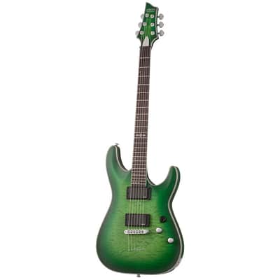 C-1 Platinum - Satin Green Burst Schecter image 3
