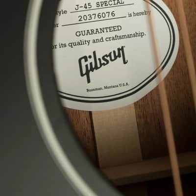 Gibson J-45 Special | Satin Ebony image 8