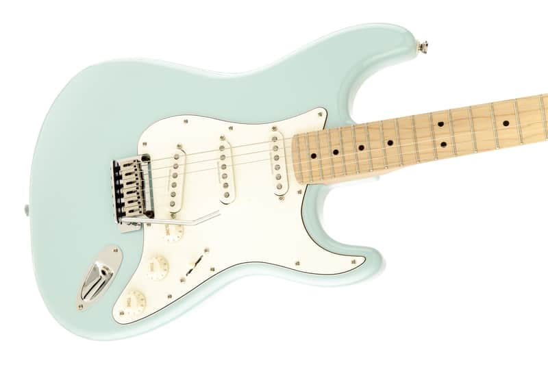 Squier Deluxe Stratocaster Daphne Blue image 1