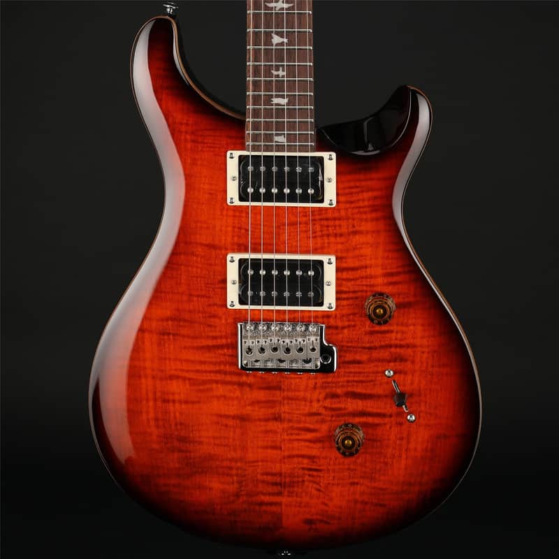 PRS PRS SE Custom 24 in Tiger with Gig Bag #G094482 Smokeburst