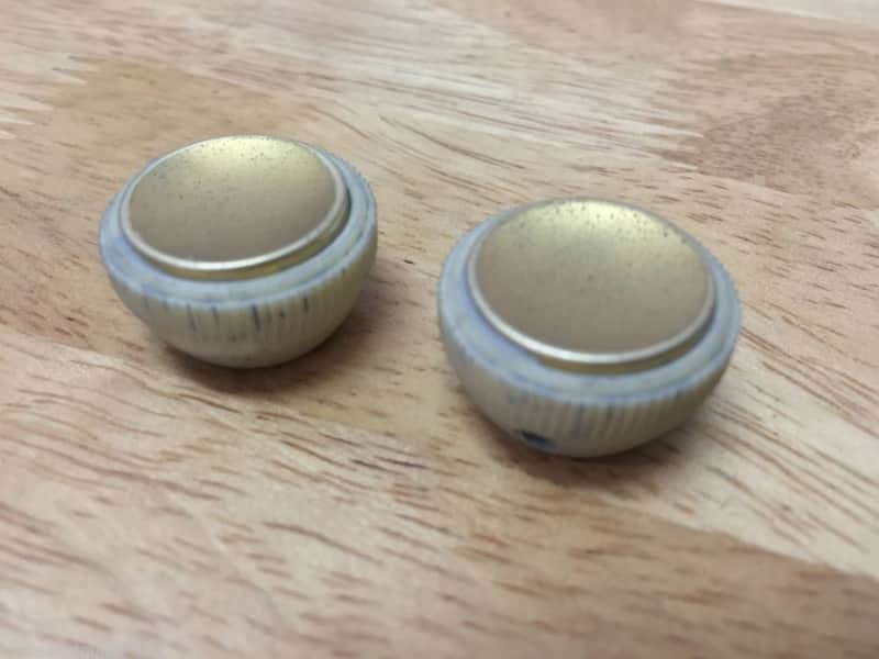 Real Life Relics Hofner Beatle Bass Tea Cup Knobs (Set of 2).   [W8] image 1