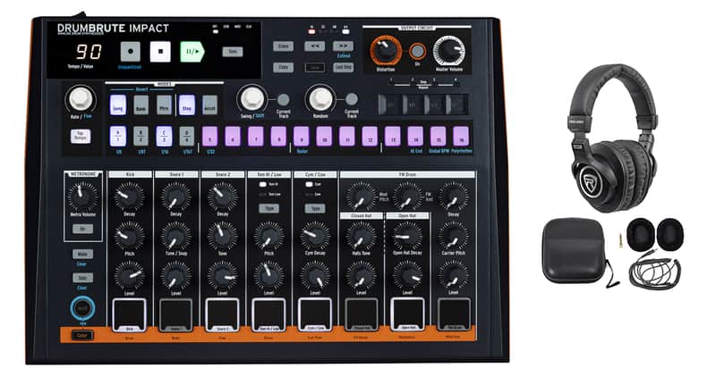 Arturia DRUMBRUTE IMPACT Analog Drum Machine w/USB MIDI Interface+Headphones image 1