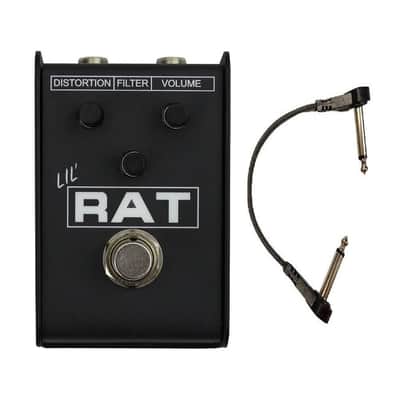 ProCo Lil RAT Distortion Pedal Compact Guitar Effects with Flat Patch Cable image 1