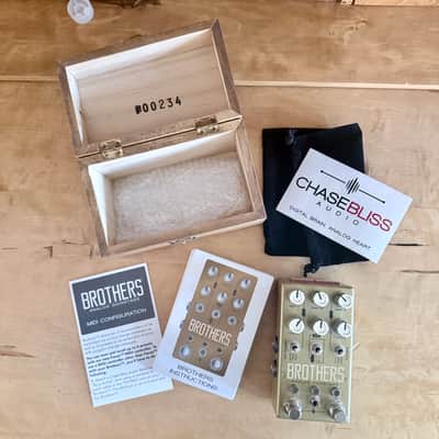 Chase Bliss Audio Brothers dual stage drive pedal midi 2023 - Gold image 7