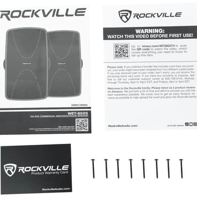 Rockville 6-Zone Commercial/Restaurant Bluetooth Amp+10 Black 6.5" Wall Speakers image 4