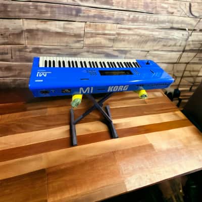 Korg M1 61-Key Baby Blue Color Finish – Limited Custom Edition – White Lettering image 4