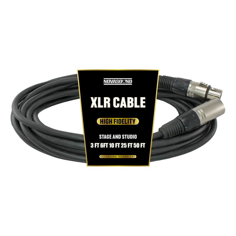 Premium 6 FT XLR Audio and 3 Pin DMX Cable - Nova Sound image 1