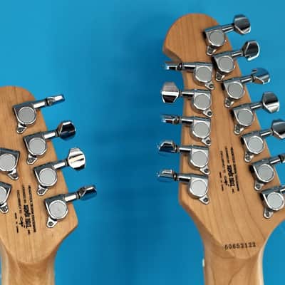 OLP by Ernie Ball Double Neck 6 & 12 String 2000's - Sunburst Figured Top image 6