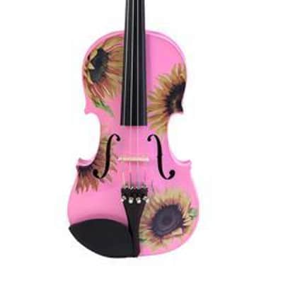 Sunflower Delight Pink Violin Outfit, Pearl fine tuners image 4