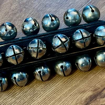 Vintage 25 Bell Sleigh Bell Hand Shaker Rhythm Band Latin Band image 3