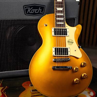 Heritage H-150 Custom Shop Core Collection Plain Top 2023 - Gold Top image 4