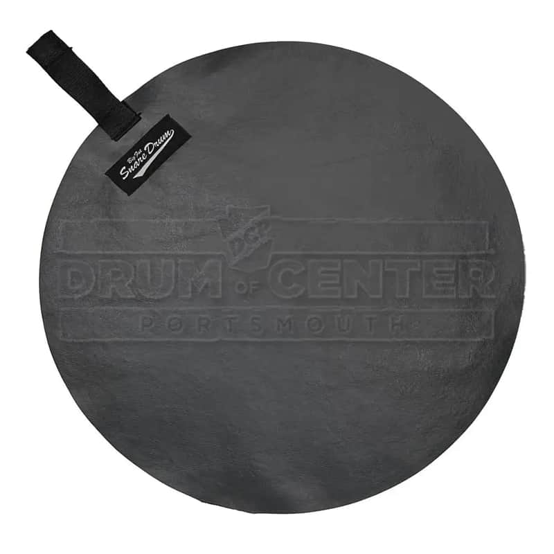 Big Fat Snare Drum Faux Suede 14" Shiny Black image 1